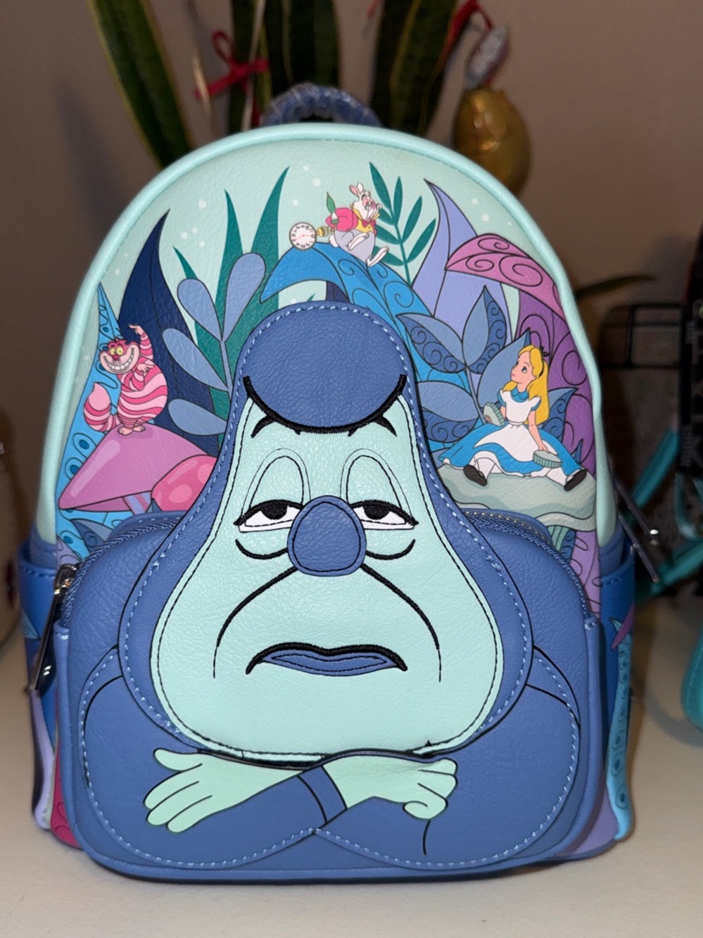 Loungefly Alice in Wonderland Blue & Mint Caterpillar Mini Backpack